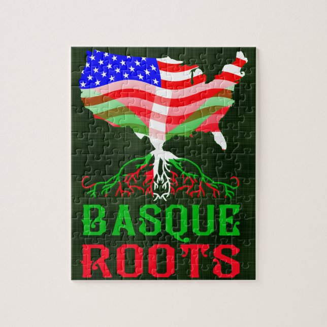 Basque American Roots Jigsaw Puzzle (Vertical)