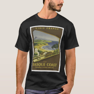 Basque Coast France Vintage Travel T-Shirt