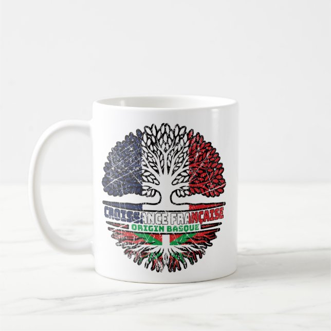 Basque Country Basque French France Tree Roots Coffee Mug (Left)