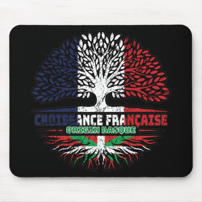 Basque Country Basque French France Tree Roots Mouse Mat (Front)