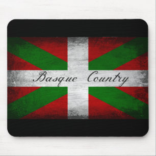 Basque Country Distressed Flag Mouse Mat