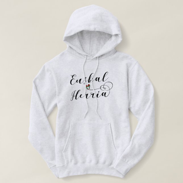 Basque Country Heart Hoodie Euskal Herria (Design Front)