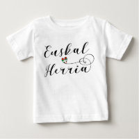 Basque Country Heart Tee Shirt Euskal Herria