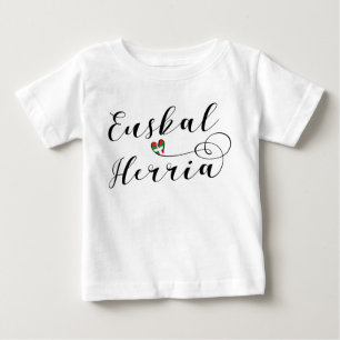 Basque Country Heart Tee Shirt Euskal Herria
