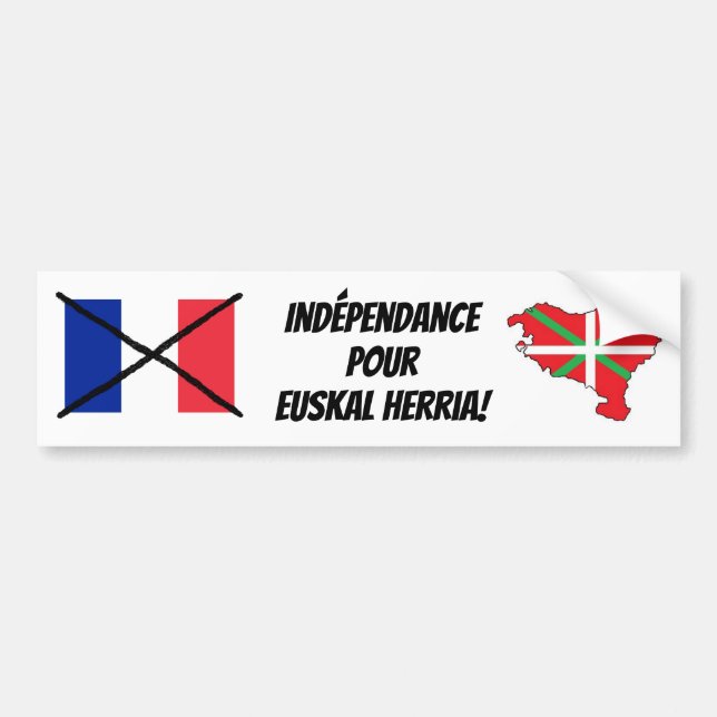 Basque Country Independence Bumper Sticker 2 (Front)