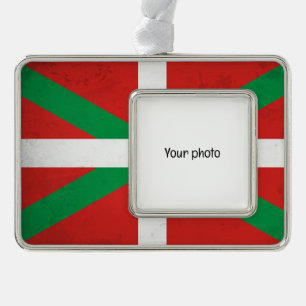 Basque Country Silver Plated Framed Ornament