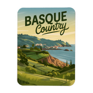Basque Country vintage Magnet