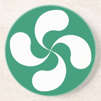 Basque cross glass underneath "Lauburu" Coaster
