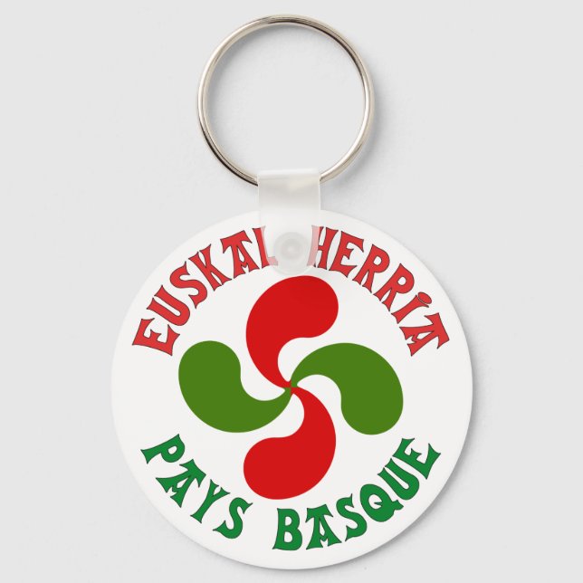 Basque Cross Key Ring (Front)