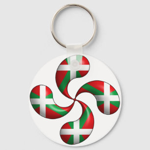 Basque Cross Keychain