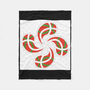 Basque Cross Sticker Fleece Blanket