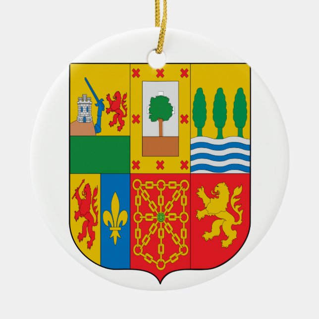 BASQUE* EUSKADI Custom Christmas Ornament (Front)