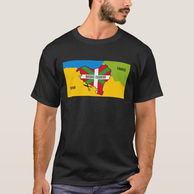 Basque flag Ikurriña, Basque Country independence, T-Shirt (Front)
