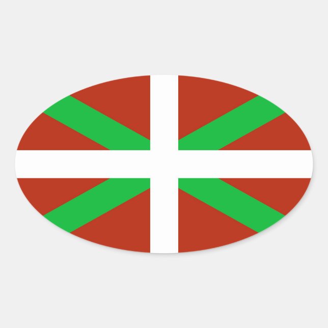 Basque Flag Ikurrina Sticker (Front)