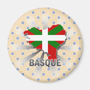Basque Flag Map 2.0 Magnet