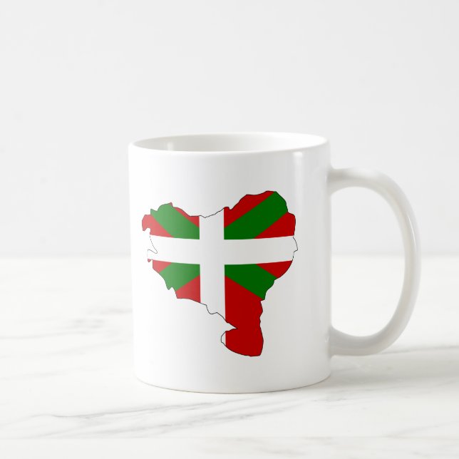 Basque flag map coffee mug (Right)