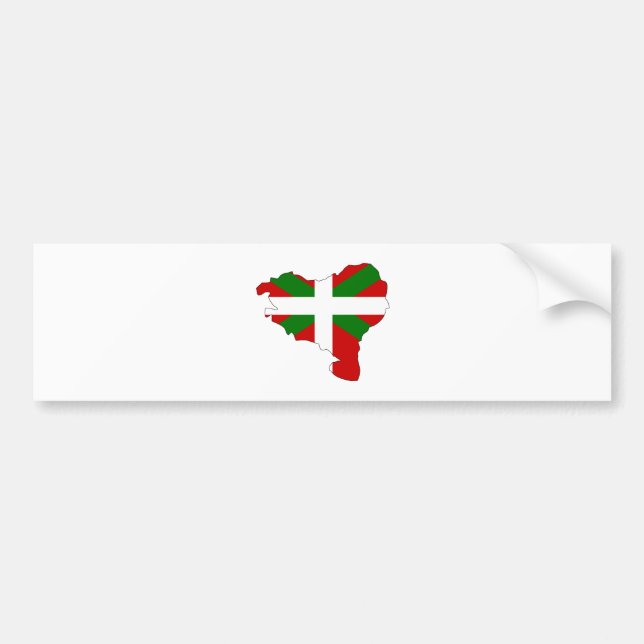 Basque Flag Map full size Bumper Sticker (Front)