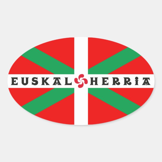Basque flag sticker "ikkurina" (Front)