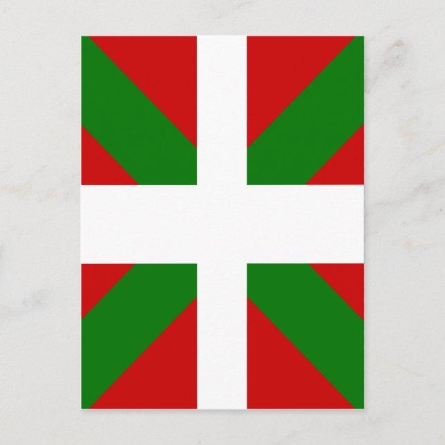 Basque High quality Flag Postcard (Front)