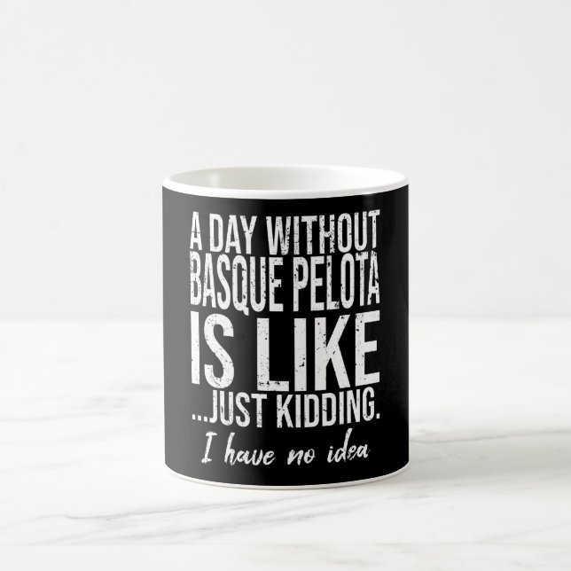 Basque Pelota funny sports gift Coffee Mug (Center)