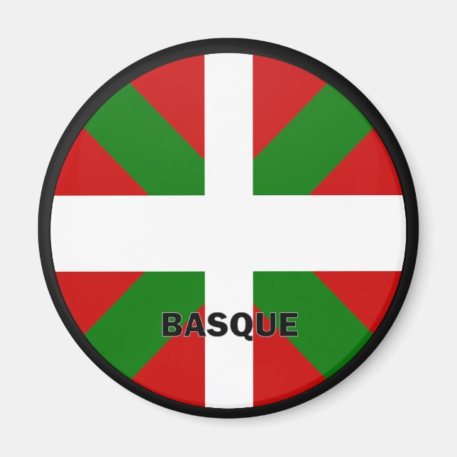 Basque Roundel quality Flag Magnet (Front)