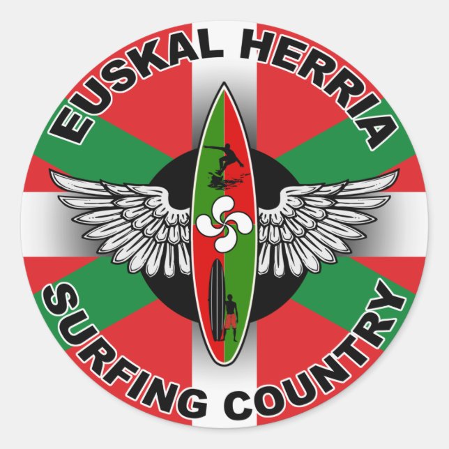 Basque Surfing Sticker (Front)