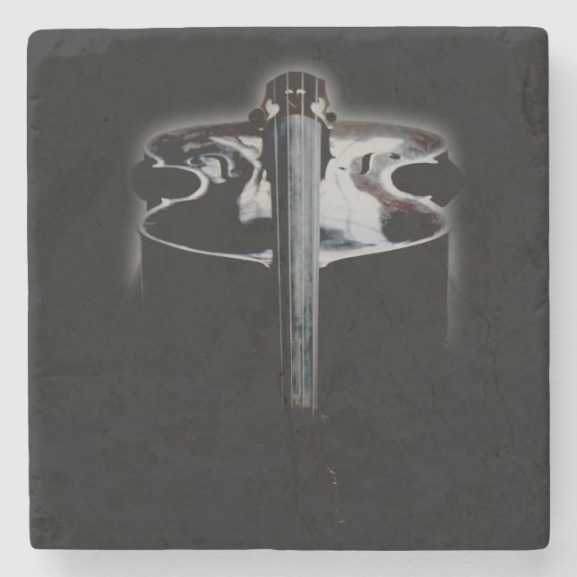 Bass 1 coastercna stone coaster (Front)