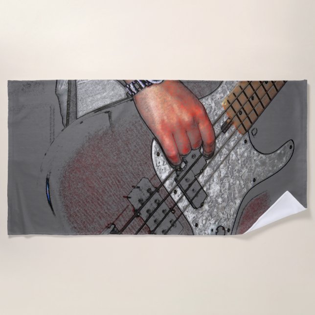 Bass 4 btcna beach towel (Front)