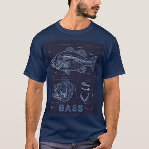 Bass Anatomy Blueprint T-Shirt