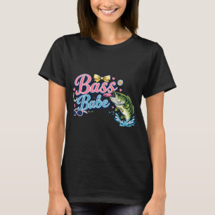 Bass Babe Reel Cute Funny Women's Fishing T-Shirt