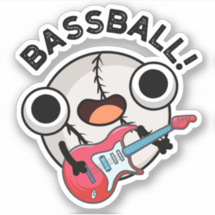 Bass-ball Funny Baseball Bass Guitarist Pun 