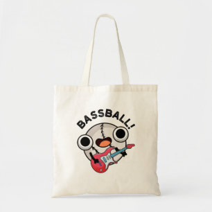 Bass-ball Funny Baseball Bass Guitarist Pun  Tote Bag