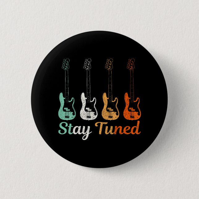 Bass Bassist Bass Guitar Musician Funny 6 Cm Round Badge (Front)