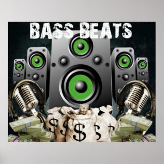 Bass Beats Poster