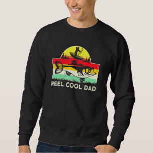 Bass Bowfishing Dad Retro Bass Bowfisher Bow Fishi Sweatshirt