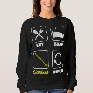 Bass Clarinet Clarinetist Clarinet Player Eat Slee Sweatshirt