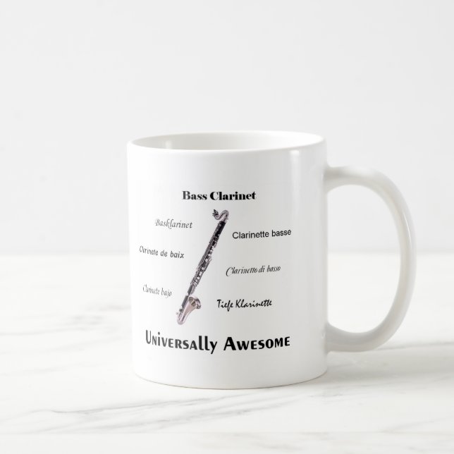 Bass Clarinet Coffee Mug (Right)