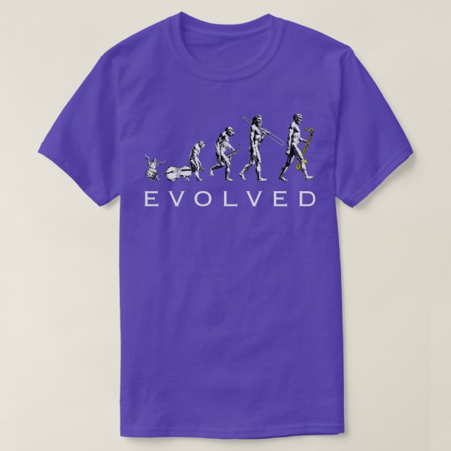 Bass Clarinet Evolution  T-Shirt (Design Front)