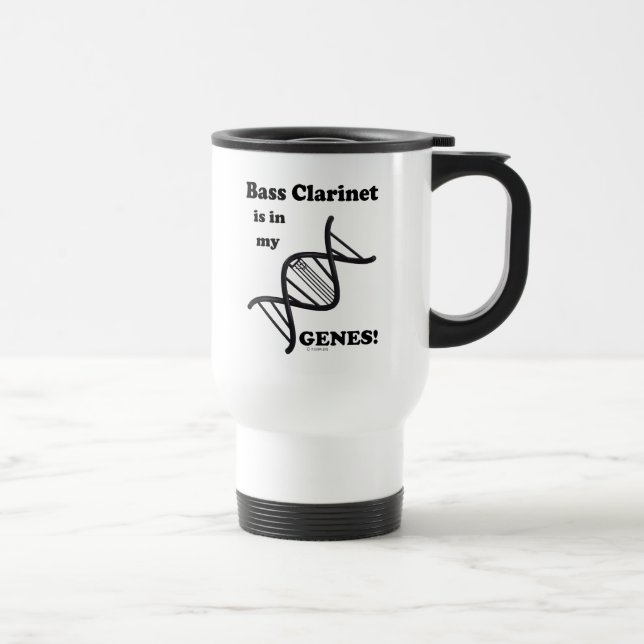 Bass Clarinet Is In My Genes Travel Mug (Right)