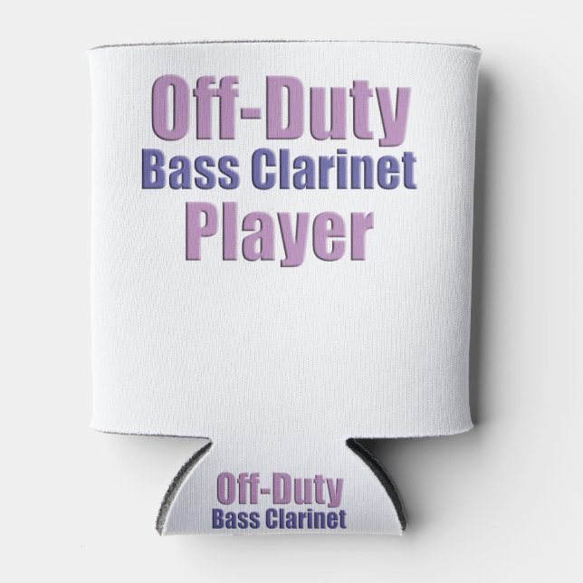 bass clarinet player can cooler (Front)