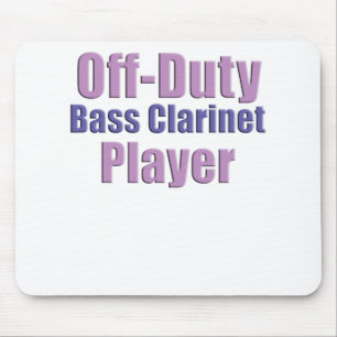 bass clarinet player mouse mat