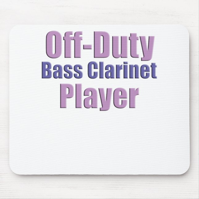 bass clarinet player mouse mat (Front)