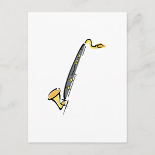 Bass Clarinet Postcard