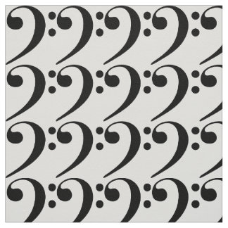 bass clef blanket fabric