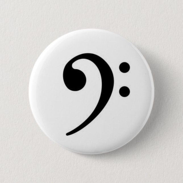 Bass Clef Button (Front)