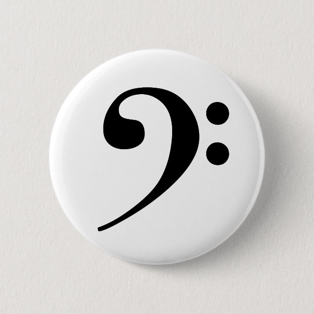Bass Clef Button (Front)