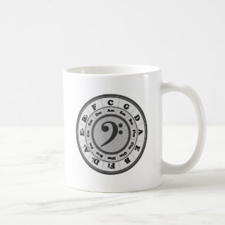Bass Clef Circle of Fifths Coffee Mug