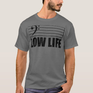Bass Clef Gift For bass And musical notes Lover T-Shirt