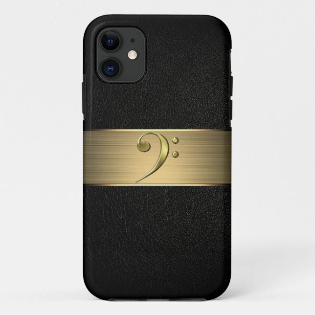 bass clef iphone case (Back)