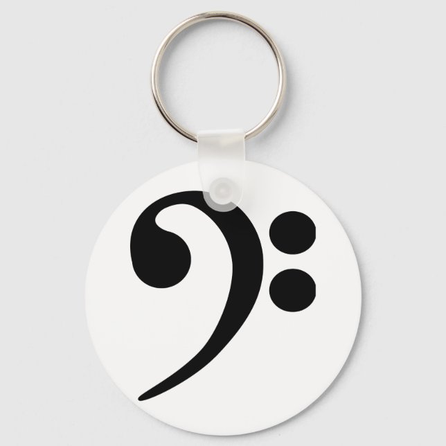 Bass Clef Key Ring (Front)